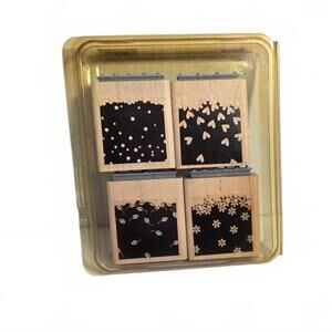 Stampin' Up! Wooden Stamp Set / Retired / Gently Falling